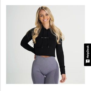 NVGTN Black Raw Cut Hoodie